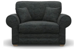 Heart of House Chedworth Fabric Cuddle Chair - Cobalt